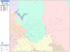 Castro Valley Digital Map Color Cast Style